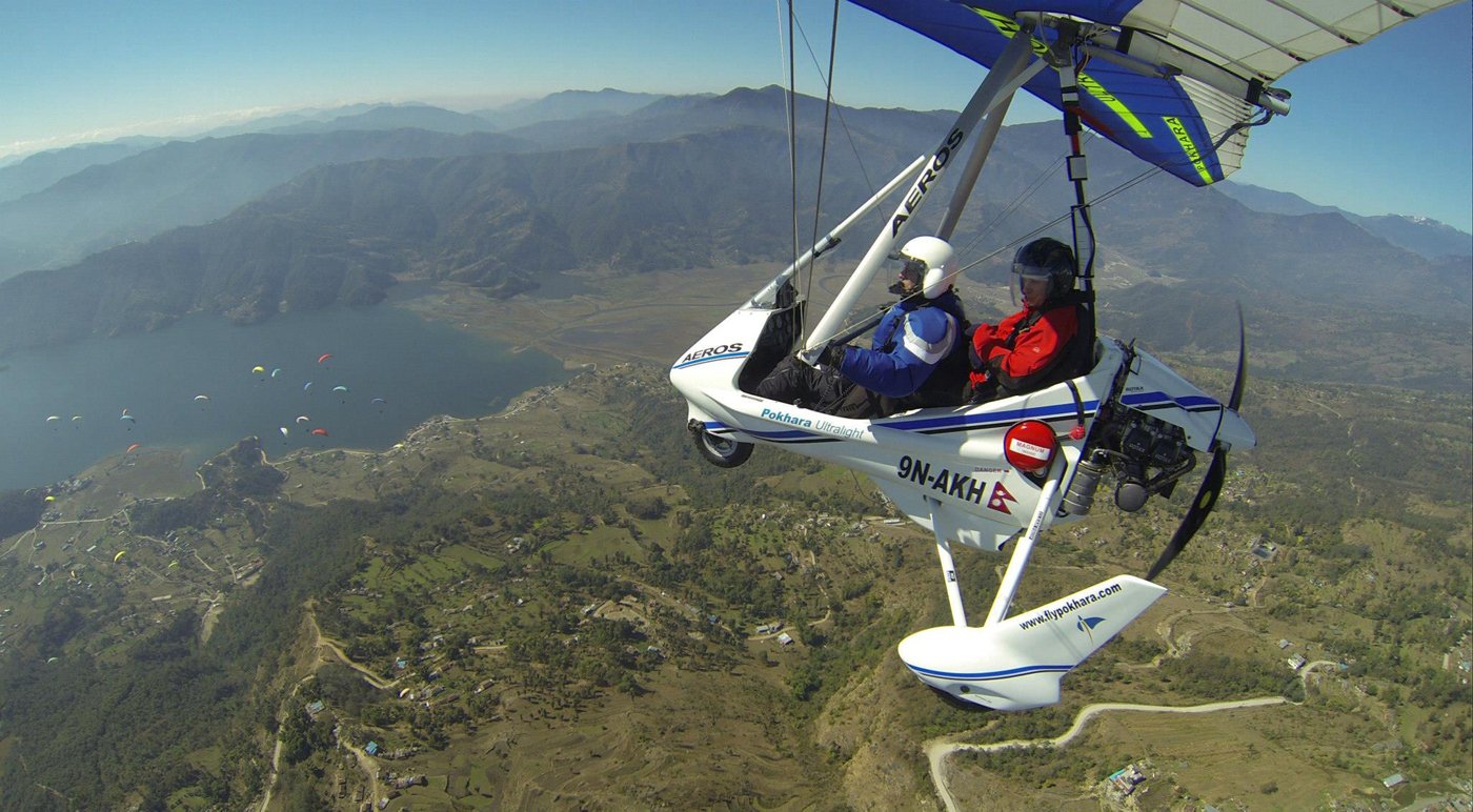 Pokhara Ultralight flight with Bodhi Holidays