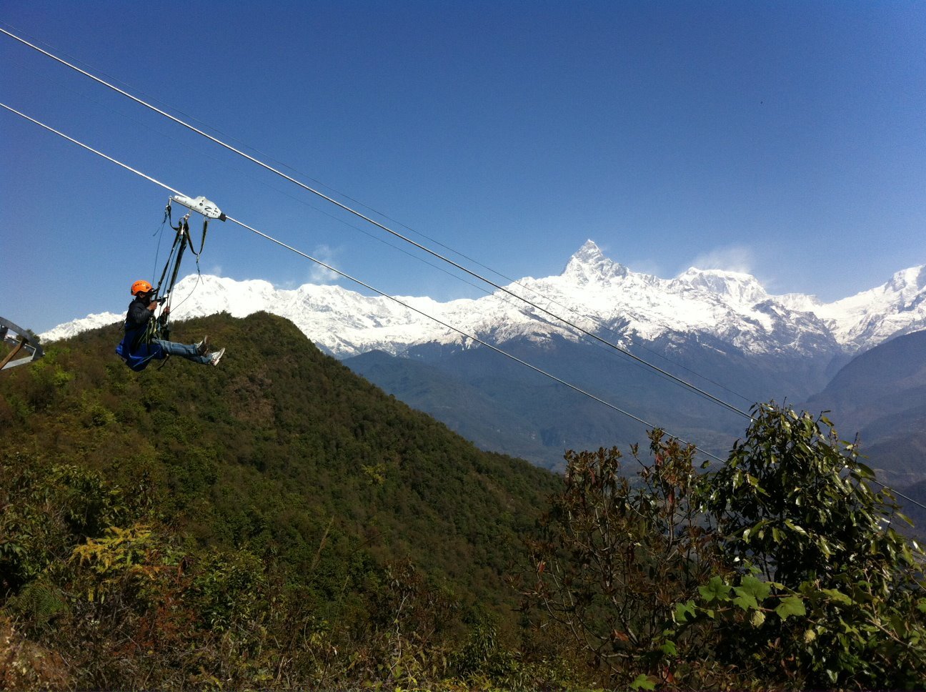 Zipline, Pokhara, Bodhi Holidays